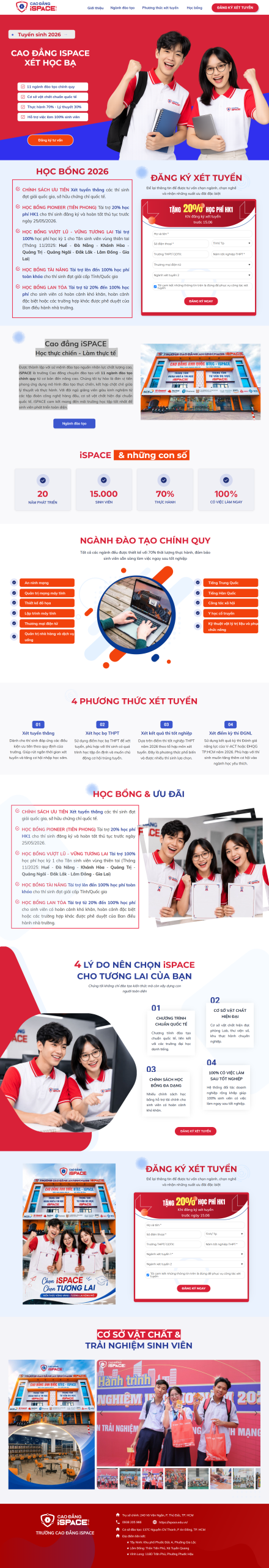 iSpace Education Landing Page